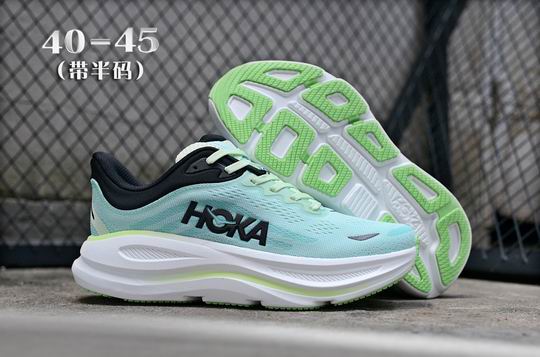 (image for) HOKA Bondi 9 Blue Luna Moth Blue Spark 1162011-LNMT Men's Running Shoes-15